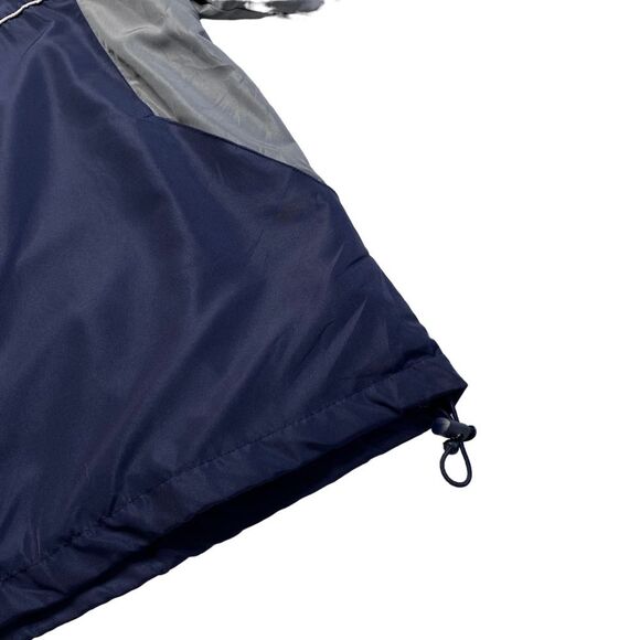 Vintage New England Patriots Windbreaker SI Edition Blue Gray White Sz XL - Picture 10 of 14